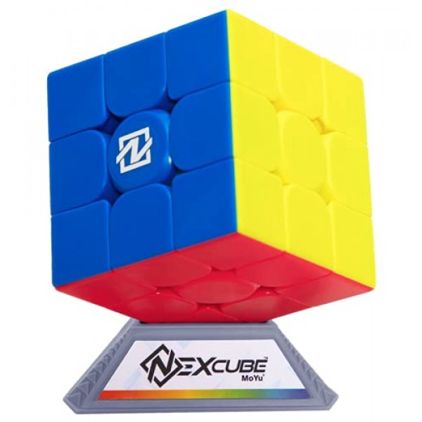 Goliath NEXcube 3x3 Classic - 스티커 없는 스피드 큐브 - 슈퍼 스무스 기술로 초고속 기록 달성! - 다색