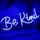 Be Kind Neon Signs Blue Letter 네온 등 Be Kind Letter 빛 Sign 벽 Decor