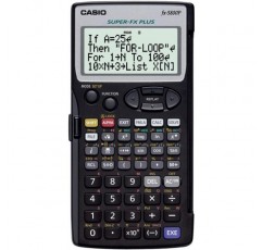 CASIO 학교 계산기 모델 FX 5800 P, 배터리 작동, 검은색 공학용 계산기