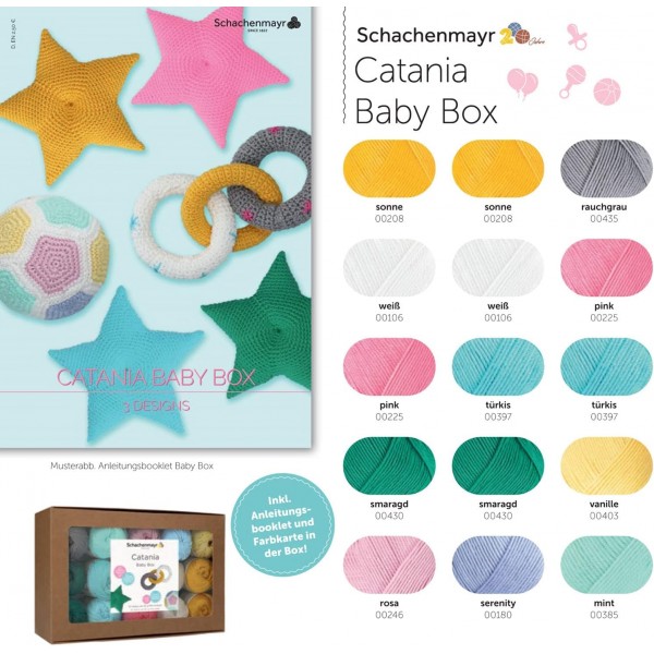 Schachemayr Catania 베이비 박스 Schachenmayr 15x20g, 9891210-BOX11, 다양한 색상