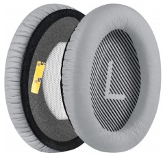 Bose QuietComfort QC45 QC35 QC35 ii QC35 ii 게임용 SoundLink 어라운드 이어 2 헤드폰 이어패드 헤드셋 이어패드 수리 부품용 Geekria QuickFit 단백질 가죽 교체용 이어패드(회색)