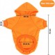 XiXiRan Dog Hoodie Cotton, Dog Coat, Pet Dog Warm, Hooded Dog Sweater Pet Clothes Dog Cat Clothes, Dog Clothes Winter (XXL, Orange) XXL Orange