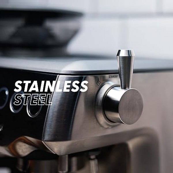 에버그린커피 | Breville 에스프레소 머신용 스팀 레버 업그레이드 | Breville Barista Express, Pro 및 Infuser(매트 블랙)와 호환 가능
