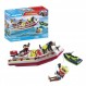 Playmobil 71464 액션 히어로즈: 수상 스쿠터가 달린 소방선, 흥미진진한 수중 구조, 재미있는 상상력 역할 놀이, 4세 이상 어린이에게 적합한 현실적인 플레이 세트