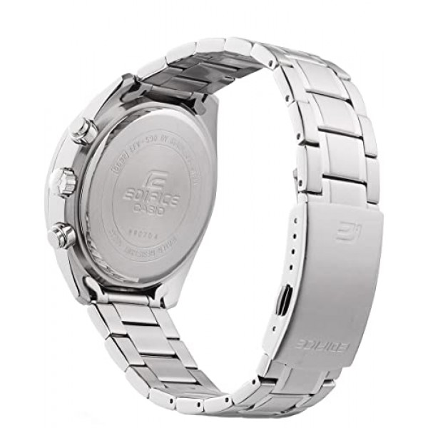 Casio Edifice 남성용 솔리드 스테인레스 스틸 케이스 및 스테인레스 스틸 팔찌 시계 스트랩 EFV-560D-1AVUEF