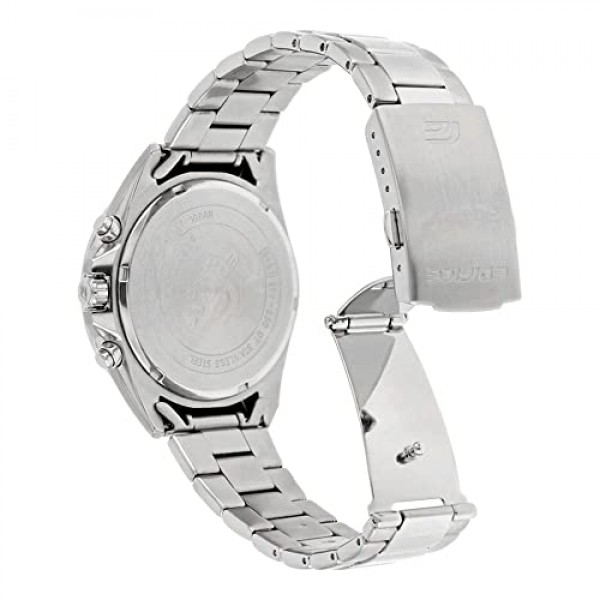 Casio Edifice 남성용 솔리드 스테인레스 스틸 케이스 및 스테인레스 스틸 팔찌 시계 스트랩 EFV-560D-1AVUEF