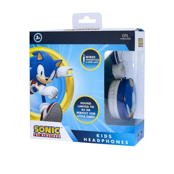 OTL Technologies Sonic The Hedgehog 아동용 유선 헤드폰, 어린이에게 적합한 볼륨