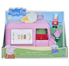 Peppa Pig Peppa's Adventures Peppa's Ice Cream Van Vehicle 취학 전 장난감, 음성 및 소리, 3세 이상