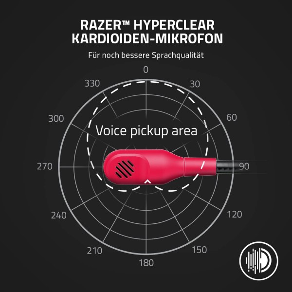 Razer Kaira X - Xbox Series X|S용 유선 게이밍 헤드폰(TriForce 50mm 드라이버, HyperClear Mic, 3.5mm 잭, 플랫폼 간 호환성) Red Xbox Red용 Kaira X
