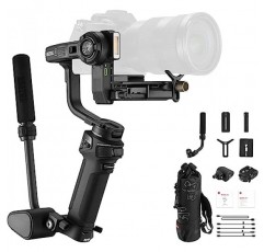 Zhiyun Weebill 3S 콤보 3축 짐벌 안정기 DSLR 및 미러리스 카메라용 Sony Nikon Canon Panasonic LUMIX 확장형 슬링 그립 통합 필 라이트 PD 고속 충전