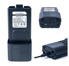 BTECH BL-5L 3800mAh USB-C 충전 리튬 이온 배터리 팩, UV-5X3, BF-F8HP 및 BaoFeng UV-5R 시리즈 무전기용 고용량 확장 배터리(BL-5 배터리 시리즈)