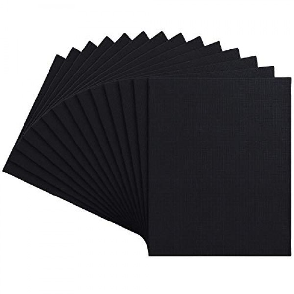 그림용 Arteza 페인트 캔버스, 14개 팩, 8 x 10인치, 빈 검정색 캔버스 보드, 100% 면 아트 캔버스, 8온스 게소 프라이밍, 성인 및 청소년을 위한 미술 용품, 아크릴 붓기 및 