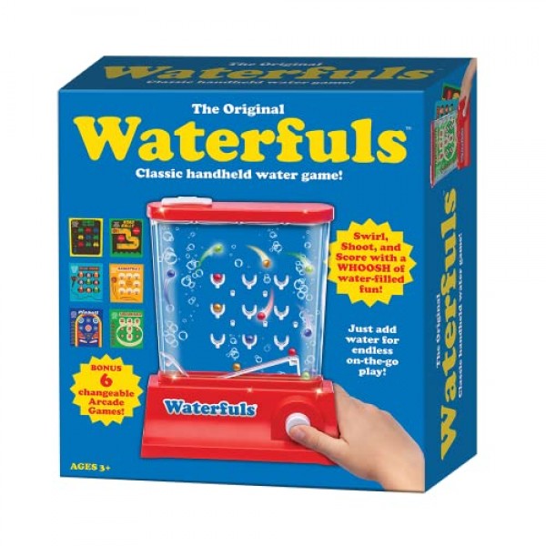 PlayMonster The Original Waterfuls — 클래식 휴대용 물 게임! — 물만 추가하면 됩니다 — 이제 6가지 게임 옵션이 제공됩니다.