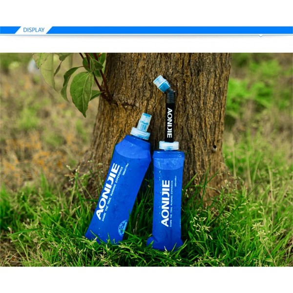 LOVARTS BEAUTY 2 PCS TPU 접을 수 있는 물병 스포츠 병 수화 팩용 BPA 프리 소프트 보틀 자전거 스포츠 러닝 피트니스 하이킹 사이클링 클라이밍(250ML-2개)