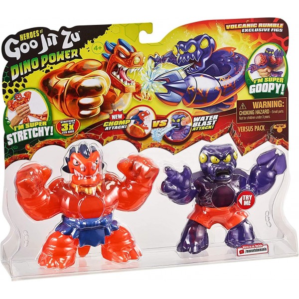 Heroes of Goo Jit Zu - Generation Dino Power - Pack Volcanic Rumble - Blazagon VS Redback, 다양한 색상