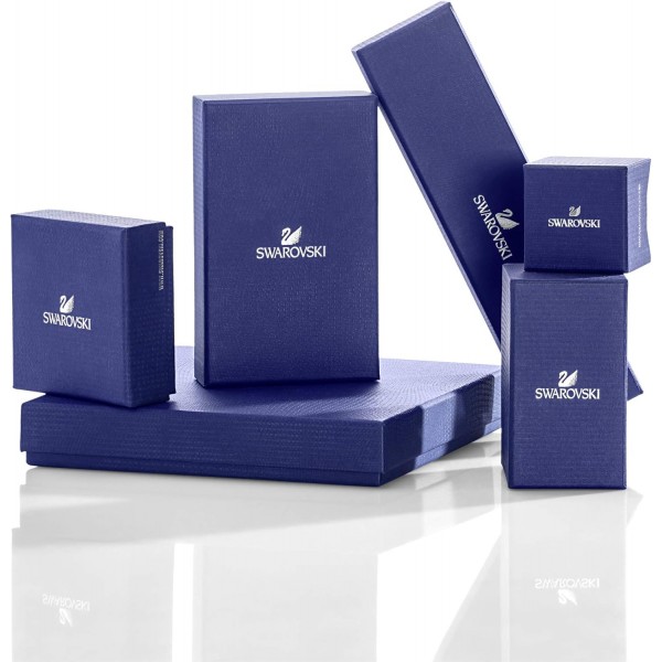 Swarovski 여성용 Iconic Swan Collection 목걸이 브라운 로듐 도금