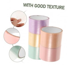 NUOBESTY 5 Rolls Goo Ball 접착 테이프 참신을위한 성인을위한 빛나는 Diy 리본 볼 컬러 마스킹 테이프 다채로운 접착 테이프 플라스틱 다채로운 끈적 끈적한 공 다채로운