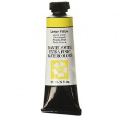 DANIEL SMITH 엑스트라 파인 수채화 15ml 페인트 튜브, 레몬 옐로우, 0.51 Fl Oz (1 팩)