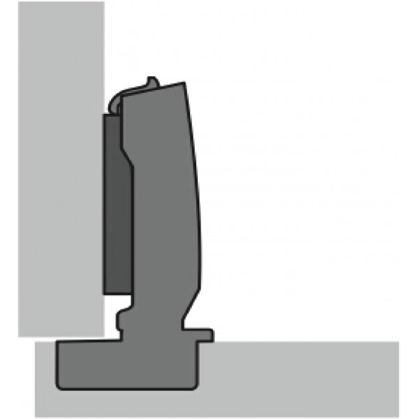 HETTICH FRANCE SAS HETTICH Sensys 8687 힌지 베이스 12.5mm TH 52 나사 캡 9099660