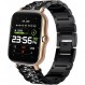 Findtime 1.7 인치 밴드, onetuo 쥬얼리 메탈 라인 석 다이아몬드 블링과 호환 Findtime 1.7 인치 Smartwatch Black과 호환 가능