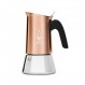 Bialetti - 뉴 비너스 인덕션, 쿡탑 커피 메이커, 모든 유형의 호브에 적합, 18/10 강철, 4컵(5.7온스), 알루미늄, 구리, 은