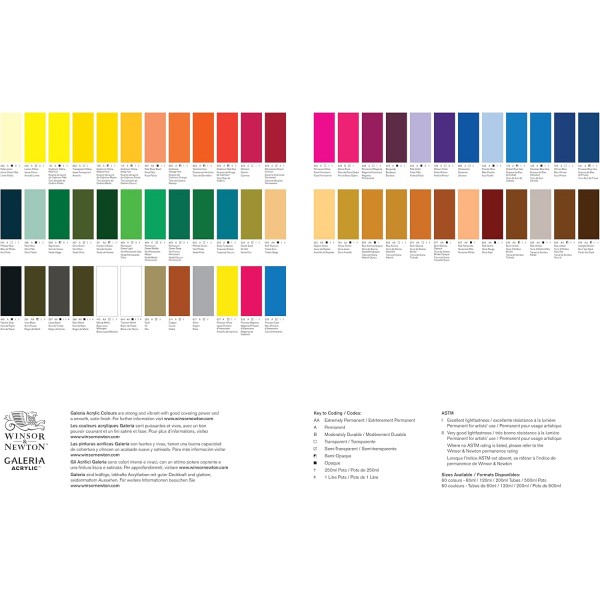 Winsor & Newton 2150553 갤러리아 아크릴 페인트, 높은 착색, 내광성, 버터 같은 일관성, 500ml 포트 - 번트 시에나 불투명