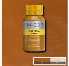 Winsor & Newton 2150553 갤러리아 아크릴 페인트, 높은 착색, 내광성, 버터 같은 일관성, 500ml 포트 - 번트 시에나 불투명