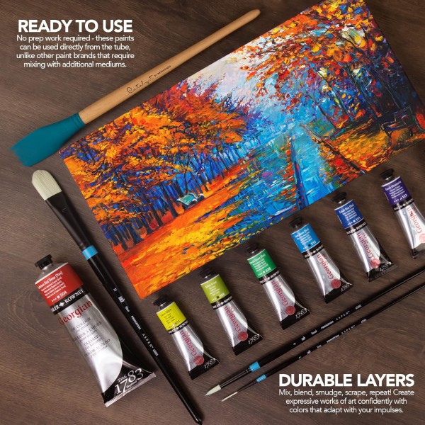 Daler Rowney 조지안 오일 컬러 그레이트 컬러 225ml, 225ml, 그린, 1 225ml 그린