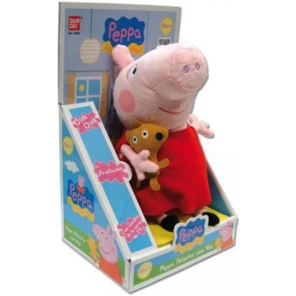 Peppa Pig Plush Peppa with Voice (반다이 84255)