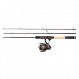 Abu Garcia Tormentor 스피닝 로드 및 스피닝 릴 콤보 세트 - 라인과 함께 사용 가능 - Berkley Fireline Ultra 8 Braided Line으로 채워진 릴