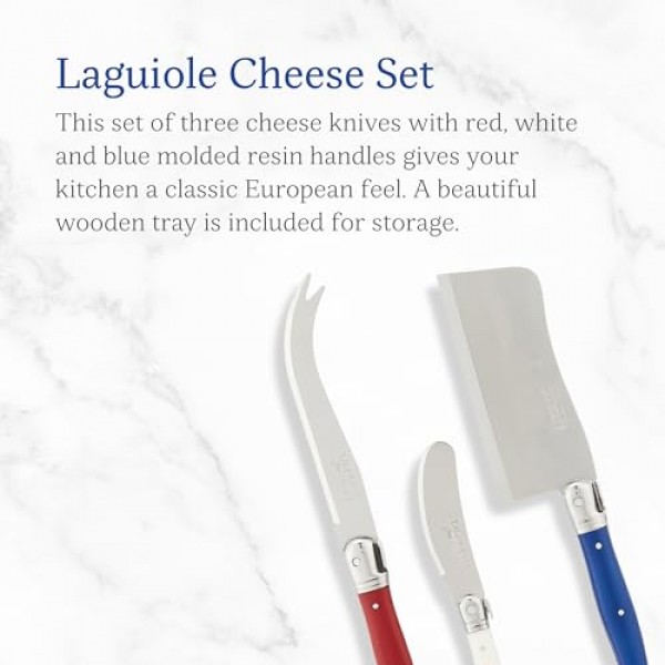 Jean Dubost Laguiole 치즈 3피스 세트, 원 사이즈, 파리