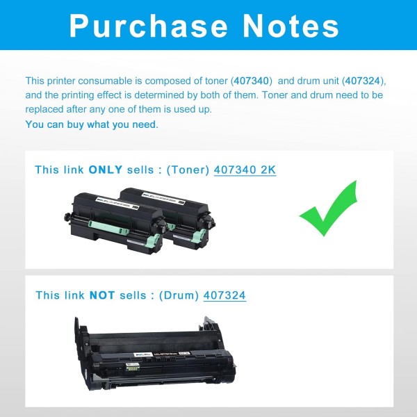 LCL 호환 토너 카트리지 407340 SP 3600DN SP 3600SF SP 3610SF SP 4510DN SP 4510SF(2검정) Ricoh SP 3600DN SP 3600SF SP 3610SF SP 4510DN SP 451 교체용
