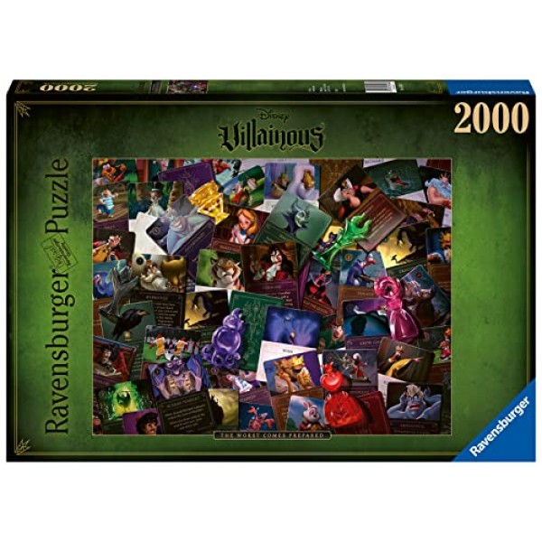 Ravensburger Disney Villainous: All Villains 성인을 위한 2000피스 직소 퍼즐 - 모든 조각은 독특하며 소프트클릭 기술을 통해 조각이 완벽하게 맞습니다.