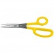 Klein Tools 22003 가위, 활용도가 높은 유틸리티 전단기는 고무부터 금속까지 무엇이든 절단 가능, 확장 핸들 포함, 톱니 모양 블레이드, 8인치