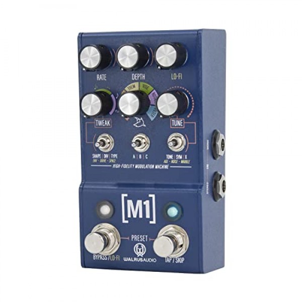 Walrus Audio MAKO 시리즈 M1 고충실도 변조기, 파란색(900-1063)
