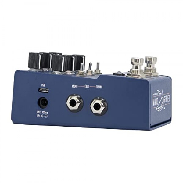 Walrus Audio MAKO 시리즈 M1 고충실도 변조기, 파란색(900-1063)