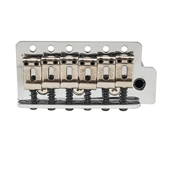 Wilkinson WOV03 54mm (2-1/8 인치) 빈티지 ST 기타 트레몰로 브릿지 펜더 스퀴어/멕시코/MIJ 스트랫 일렉트릭 기타 교체용 6스크류, 크롬