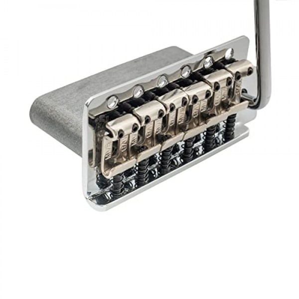 Wilkinson WOV03 54mm (2-1/8 인치) 빈티지 ST 기타 트레몰로 브릿지 펜더 스퀴어/멕시코/MIJ 스트랫 일렉트릭 기타 교체용 6스크류, 크롬