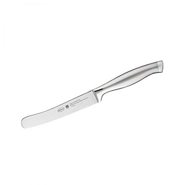 Rösle Basics 라인 스테인리스 스틸 톱니 모양의 아침 식사 및 스낵 나이프, 4.3인치 블레이드