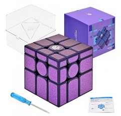 BroMoCube GAN 미러 M 큐브 3x3 2022 자기 속도 큐브 보라색 컬러 GAN 미러 큐브 3x3x3 퍼즐 완구