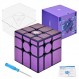 BroMoCube GAN 미러 M 큐브 3x3 2022 자기 속도 큐브 보라색 컬러 GAN 미러 큐브 3x3x3 퍼즐 완구