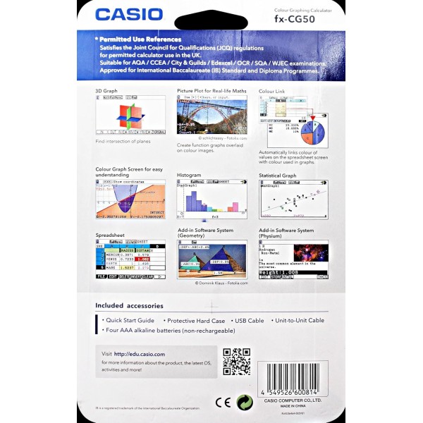CASIO FX-CG50 그래픽 계산기 그래프 케이스 + FX-CG50 그래픽 계산기