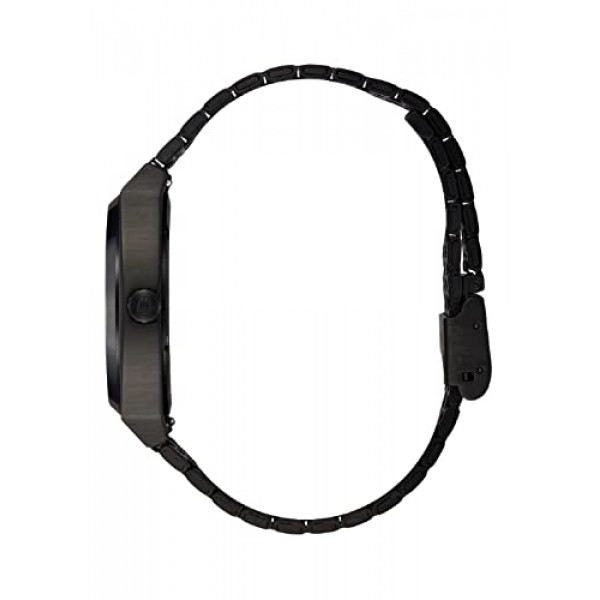Nixon A1356-001-00 스테인리스 스틸 스트랩이 있는 남성용 아날로그 쿼츠 시계, 블랙, 팔찌