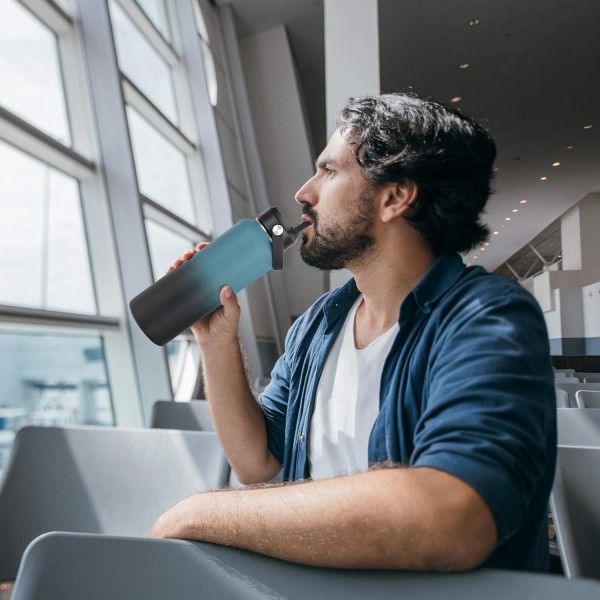HydroFest HydroFest Straw Cap for Hydroflask Wide Mouth Water Bottle Straw Lid Flexible Grip Fits Hydro Flask 30ml 40ml 50ml 80cm 80cm 100ml 스포츠 마시는 밀짚 모자 물병 뚜껑 액세서리(검은색, 1개) 
