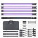 Godox TL60 RGB 튜브 라이트, CRI 96 TLCI 98, 색온도 2700K~6500K, 100% 밝기(LUX), 39 FX 효과, 2.4G 무선, APP 제어/DMX 제어 지원(4PCS)