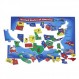 Melissa & Doug 미국 지도 바닥 퍼즐(51개, 2 x 3피트), 멀티