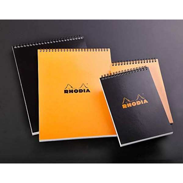 Rhodia Wirebound 메모장, A5, 줄지어 - 주황색