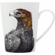 Maxwell & Williams Marini Ferlazzo Birds Fine China Mug with Wedge-Tailed Eagle Design, Gift Boxed, Black/White, 450ml