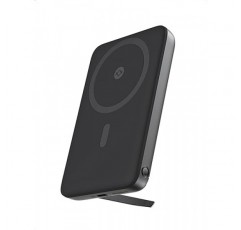 MagSafe용 AMEGAT 마그네틱 배터리 팩 6700mAh, 20W USB-C 고속 충전 기능을 갖춘 접이식 킥스탠드 무선 휴대용 충전기, iPhone 15/15 Plus/15 Pro/15 Pro Max, iPhone 14/13/12 시리즈 전용