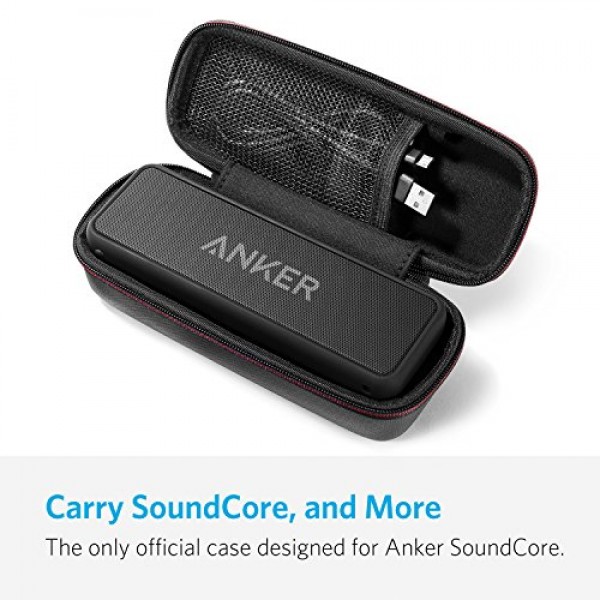 Anker 업그레이드, IPX5 방수, 스테레오 사운드, 24시간 재생, 공식 여행 케이스가 포함된 휴대용 무선 스피커 번들을 갖춘 Soundcore Bluetooth 스피커